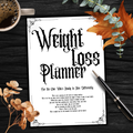 Gothic Weight Loss Planner