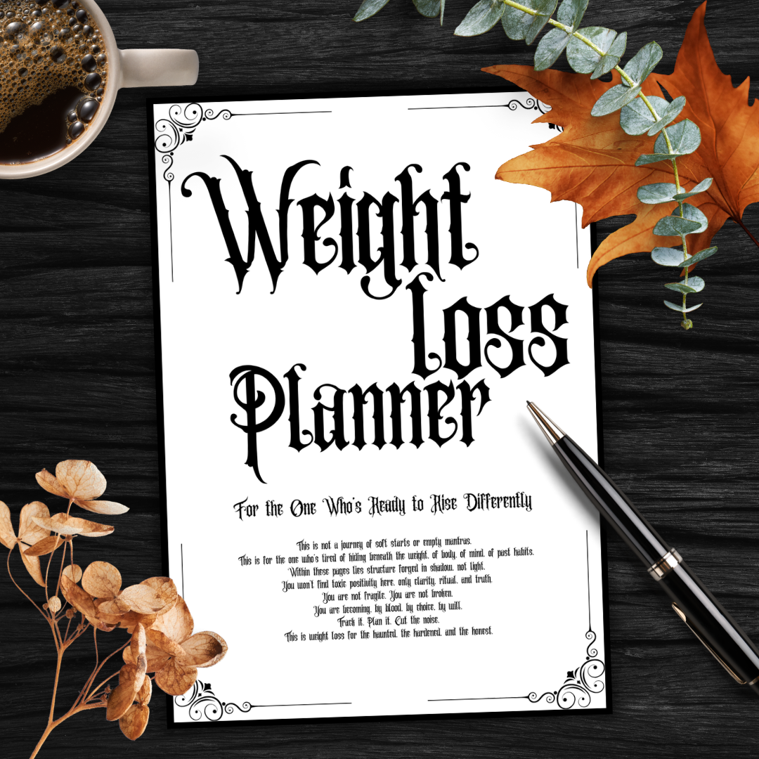 Gothic Weight Loss Planner