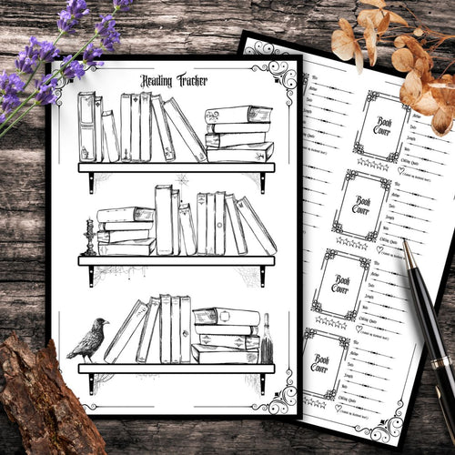 Gothic reading tracker bundle