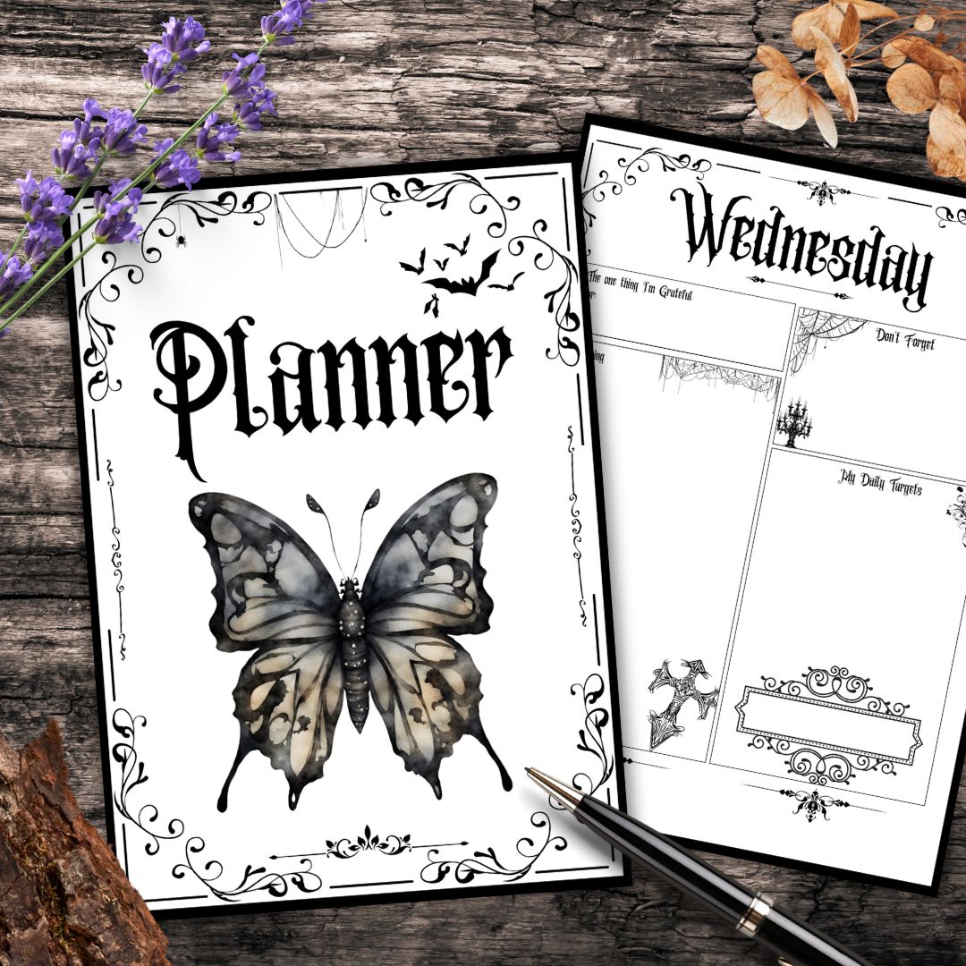 Witchy Goth Planner