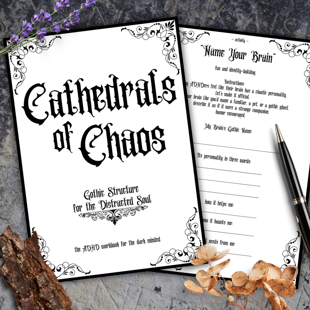 Gothic ADHD Planner "Cathedrals of Chaos"