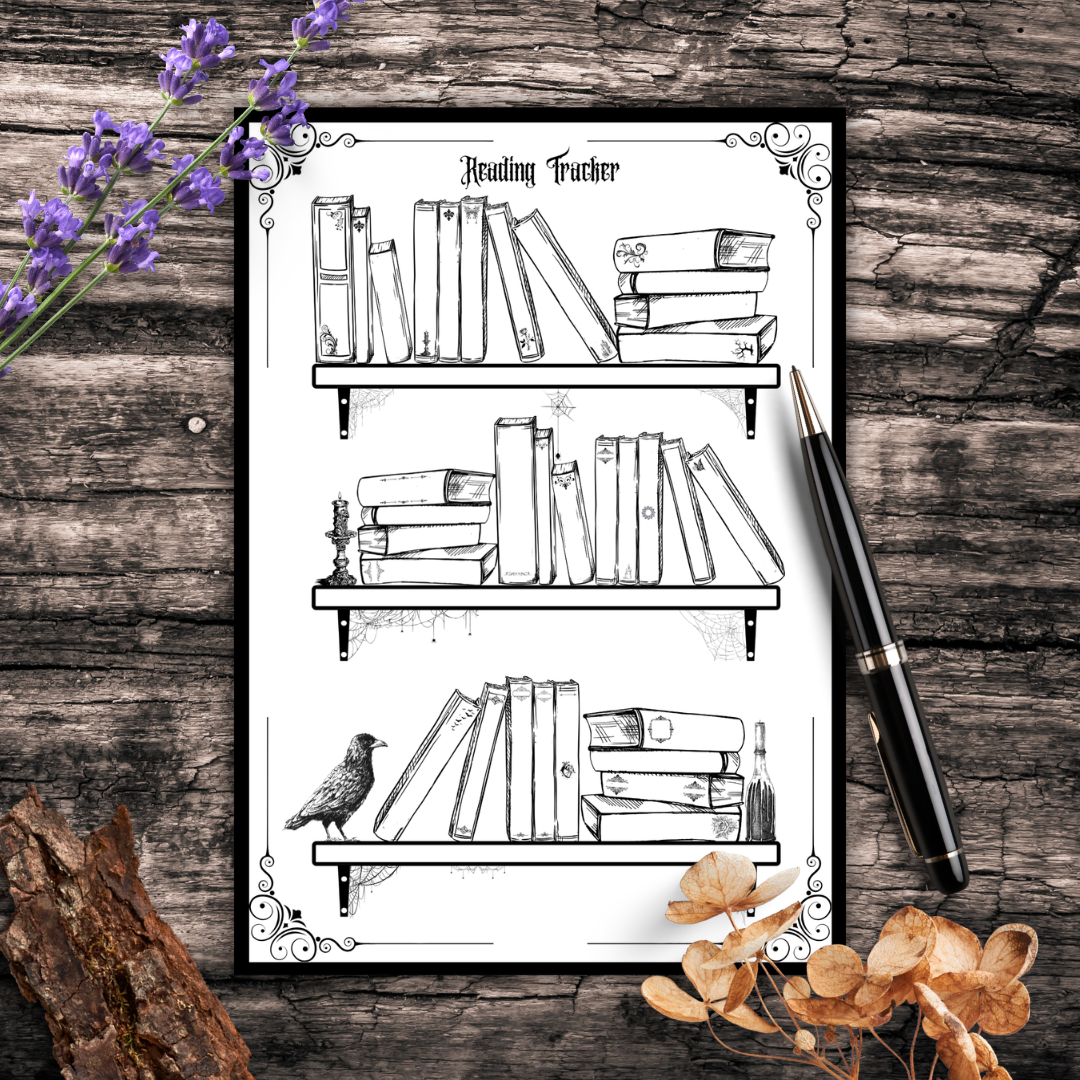 Gothic Book Reading Tracker Bundle