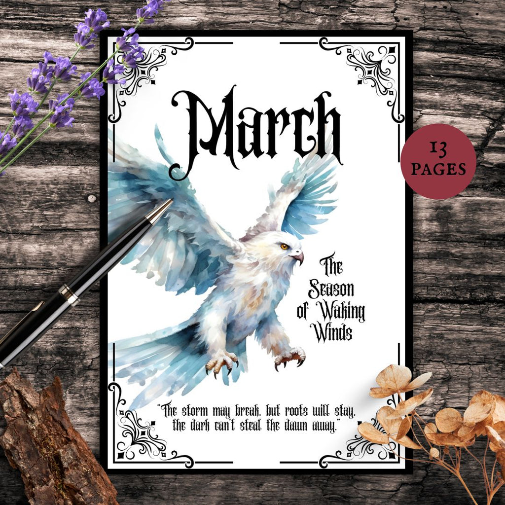 Gothic March Journal Planner Bundle